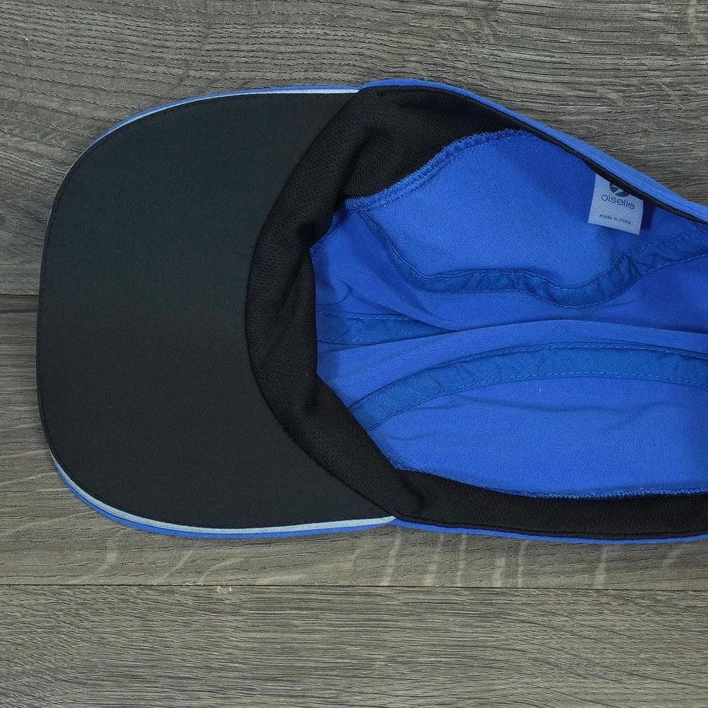 Oiselle Runner Hat Cap Strap Back One Size Blue Mens Running Hike Gym Workout